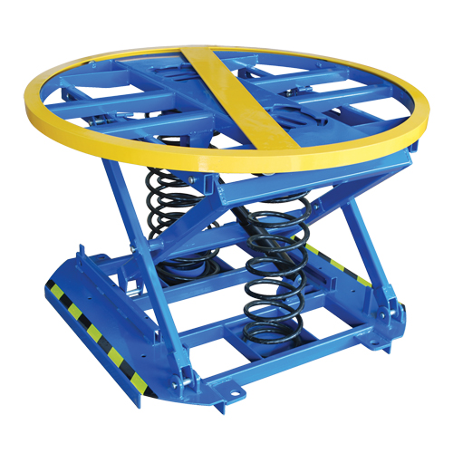 Spring-Operated Pallet Lifter, 43-5/8" L x 43-5/8" W, 4400 lbs. Cap. Les Distributions ICE