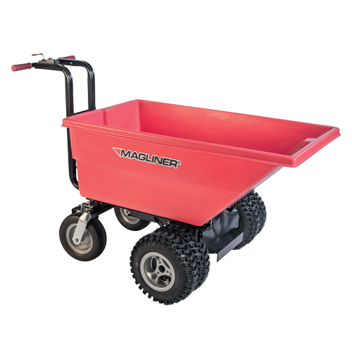 Chariot &agrave; bascule motoris&eacute;, Capacit&eacute; 6 cu.ft., 40" h x 33-1/2" la x 56" p Les Distributions ICE