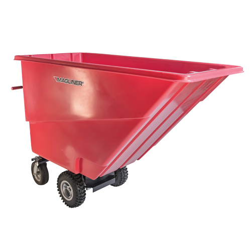 Chariot &agrave; bascule motoris&eacute;, Capacit&eacute; 27 cu. ft., 51" h x 81" la x 33" p Les Distributions ICE