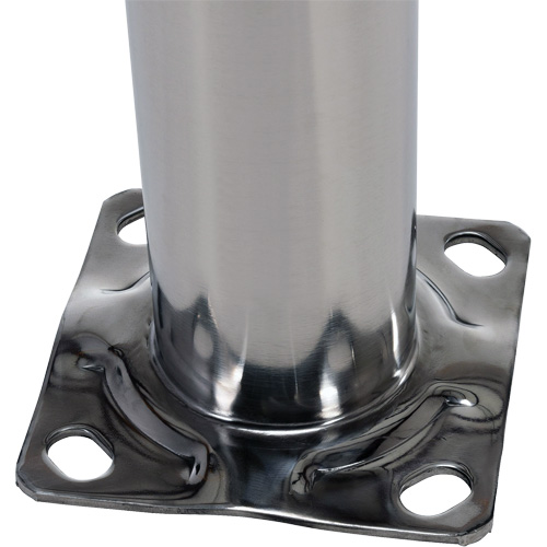 Safety Bollard, Stainless Steel, 36" H x 8" W, Silver Les Distributions ICE