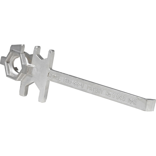 Drum Wrench, 3/4"/2" Opening, 9-1/2" Handle, Stainless Steel Les Distributions ICE
