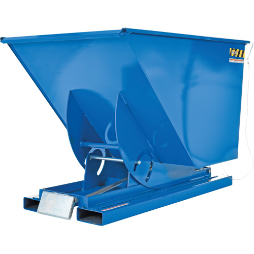 Self-Dumping Hopper, Steel, 1 cu.yd., Blue Les Distributions ICE
