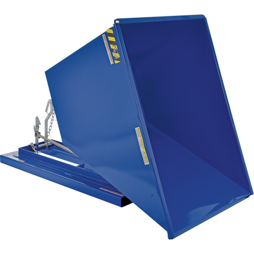 Self-Dumping Hopper, Steel, 1 cu.yd., Blue Les Distributions ICE