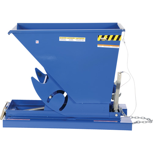 Self-Dumping Hopper, Steel, 1/3 cu.yd., Blue Les Distributions ICE