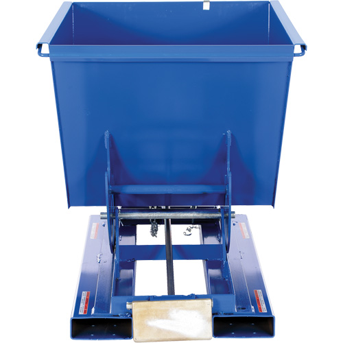 Self-Dumping Hopper, Steel, 1/2 cu.yd., Blue Les Distributions ICE