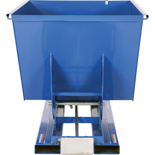 Self-Dumping Hopper, Steel, 1-1/2 cu.yd., Blue Les Distributions ICE