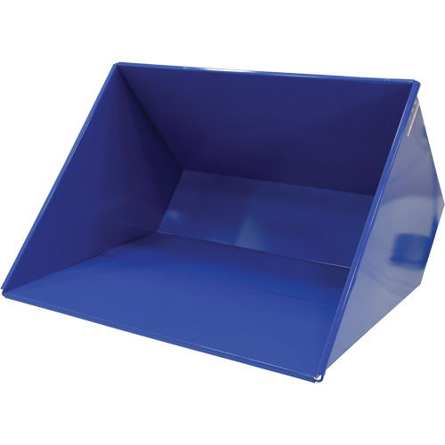 Self-Dumping Hopper, Steel, 3 cu.yd., Blue Les Distributions ICE