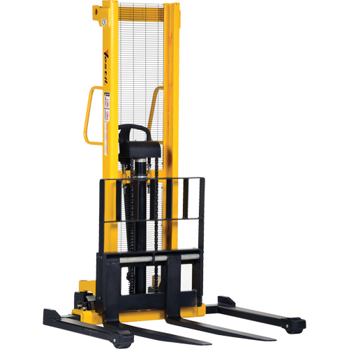 Manual Hydraulic Stacker, Hand Pump Operated, 2000 lbs. Capacity, 35" Max Lift Les Distributions ICE