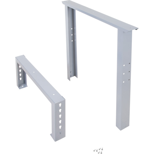 Industrial Duty Leg for Workbench, Steel, 30" D x 34" H, Single Les Distributions ICE