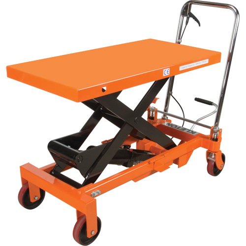 Hydraulic Scissor Lift Table, 39-1/2" L x 20" W, Steel, 1650 lbs. Capacity Les Distributions ICE