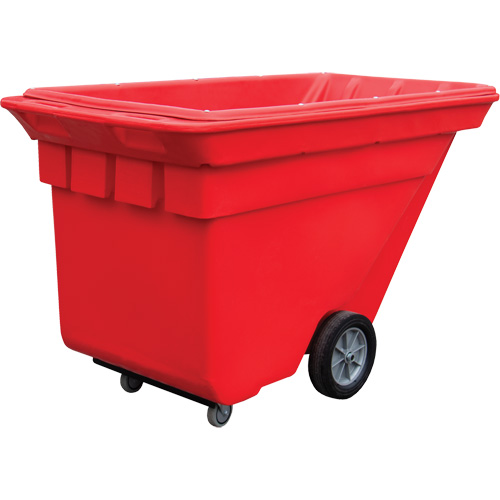 Chariot basculeur Techtruck, Poly&eacute;thyl&egrave;ne, 5/8 vg³, Capacit&eacute; de charge de 1000 lb Les Distributions ICE
