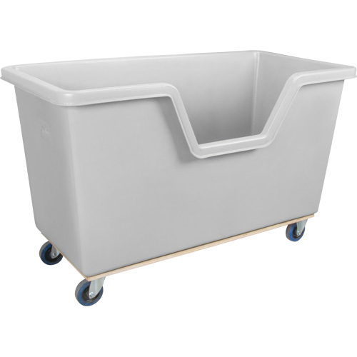 Chariot-caisse &agrave; c&ocirc;t&eacute; ouvert, Poly&eacute;thyl&egrave;ne, 63" lo x 34-1/4'' la x 38-1/2" h, Volume 24 pi³, Capacit&eacute; 1200 lb Les Distributions ICE