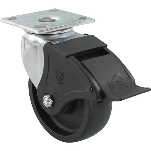 Emaxx RollX Wow Caster, Swivel with Brake, 5" (127 mm), Nylon, 1200 lbs. (544.3 kg.) Les Distributions ICE