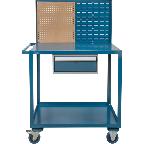 Chariot de service mobile, 2 Tiers, 24" la x 57" h x 40" p, Capacit&eacute; 1200 lb Les Distributions ICE