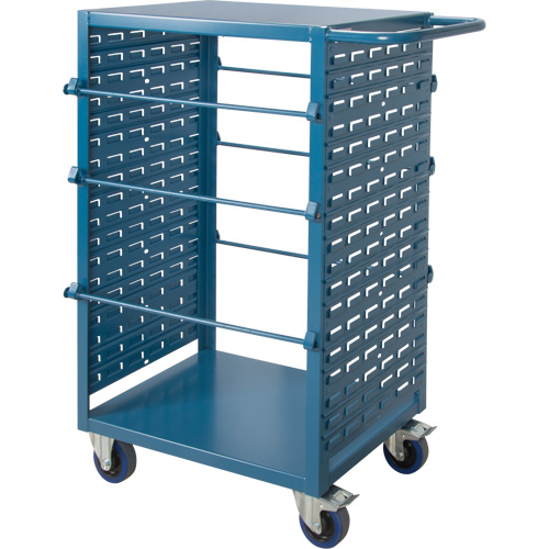 Chariot mobile pour mat&eacute;riaux bobin&eacute;s, Acier, 6 Montants, 21" la x 48" h x 38" p, Capacit&eacute; de 1200 lb Les Distributions ICE