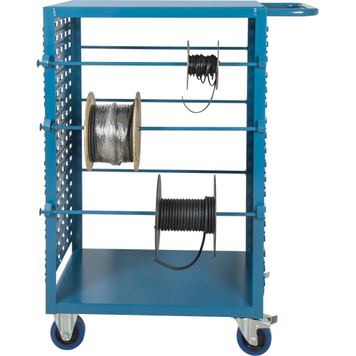 Chariot mobile pour mat&eacute;riaux bobin&eacute;s, Acier, 6 Montants, 21" la x 48" h x 38" p, Capacit&eacute; de 1200 lb Les Distributions ICE