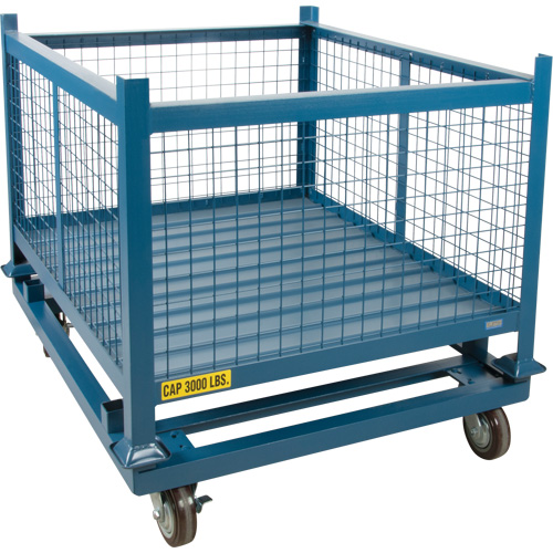 Socle roulant pour contenant empilables, 48,5" la x 40-1/2" p x 10" h, Capacit&eacute; de 3000 lb Les Distributions ICE