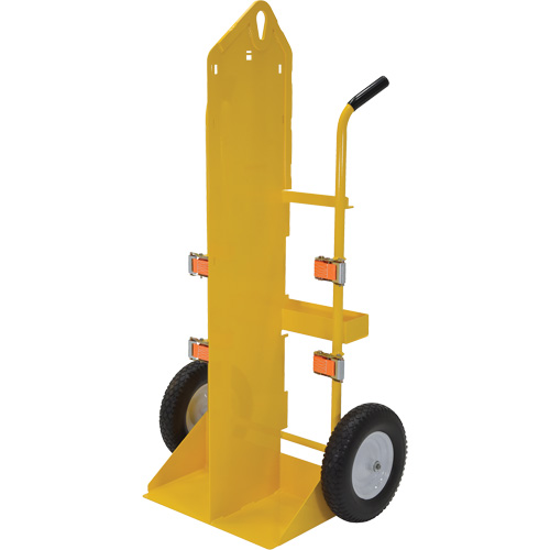Chariot pour chalumeau et bouteille &agrave; gaz, Roues Rempli de mousse, Base de 23-13/16" la x 22-13/16" lo, 500 lb Les Distributions ICE