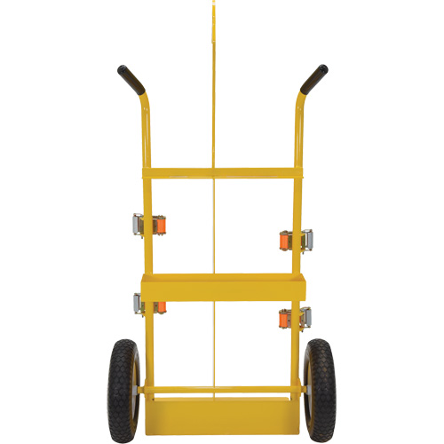 Chariot pour chalumeau et bouteille &agrave; gaz, Roues Rempli de mousse, Base de 23-13/16" la x 22-13/16" lo, 500 lb Les Distributions ICE