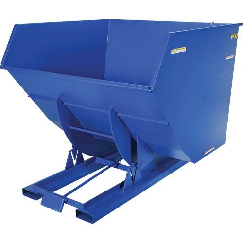 Conteneur autobasculeur, Acier, 4 vg³, Bleu Les Distributions ICE