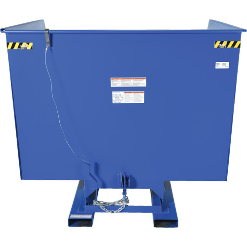Conteneur autobasculeur, Acier, 4 vg³, Bleu Les Distributions ICE