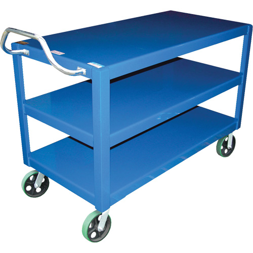Ergo-Handle Cart, 4000 lbs. Capacity, Steel, 24-1/2" W x 41" H x 54-7/8" D, Lip Down Les Distributions ICE
