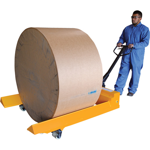 Transpalette pour mat&eacute;riaux en rouleaux, Acier, 48" lo x 7,5" la, Capacit&eacute; 4000 lb Les Distributions ICE