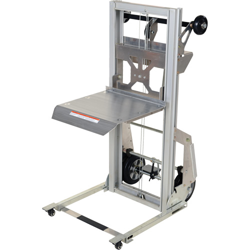 Appareil de levage portatif en aluminium, M&eacute;canisme Pompe au pied, Capacit&eacute; de 200 lb, Levage max de 61" Les Distributions ICE
