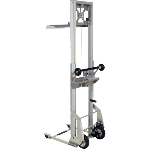 Appareil de levage portatif en aluminium, M&eacute;canisme Pompe au pied, Capacit&eacute; de 200 lb, Levage max de 61" Les Distributions ICE