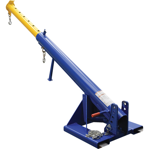 Grue t&eacute;lescopique pour chariot &eacute;l&eacute;vateur &agrave; fourche Orbit Boom Les Distributions ICE