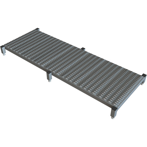 Plateforme de travail en une &eacute;tape &agrave; hauteur r&eacute;glable, 24" la x 71" pr, Capacit&eacute; de 800 lb, Enti&egrave;rement soud&eacute; Les Distributions ICE