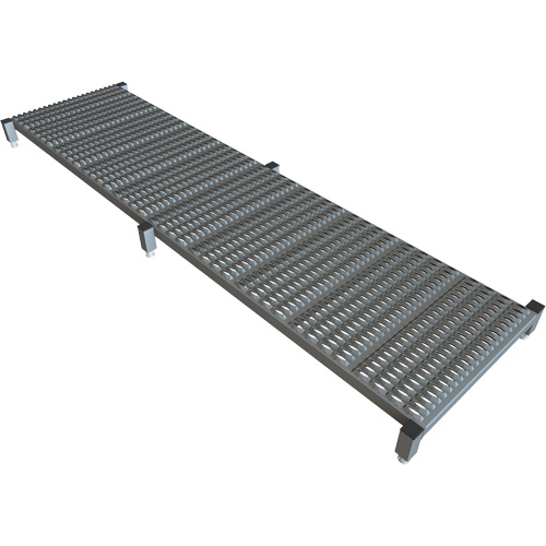 Plateforme de travail en une &eacute;tape &agrave; hauteur r&eacute;glable, 24" la x 97" pr, Capacit&eacute; de 800 lb, Enti&egrave;rement soud&eacute; Les Distributions ICE