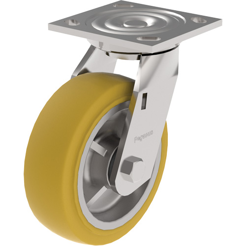 Roulette &agrave; usage moyen de s&eacute;rie 21, Fixe, 4" (101,6 mm), Ur&eacute;thane, 700 lb (317 kg) Les Distributions ICE