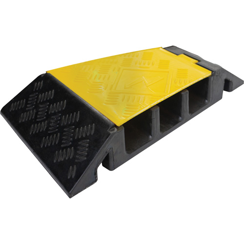 Protecteur de c&acirc;ble tourne-&agrave;-droite robuste Powerhouse, 3 canaux, 12" lo x 19,75" la x 3" h Les Distributions ICE