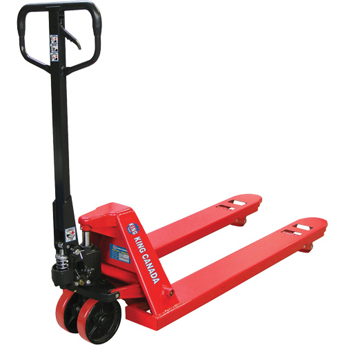 Pallet Truck with Polyurethane Wheels, Steel, 48" L x 27" W, 5500 lbs. Capacity Les Distributions ICE