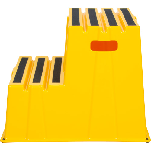 Industrial Step Stool, 2 Steps, 26" x 22-7/16" x 19-11/16" High Les Distributions ICE