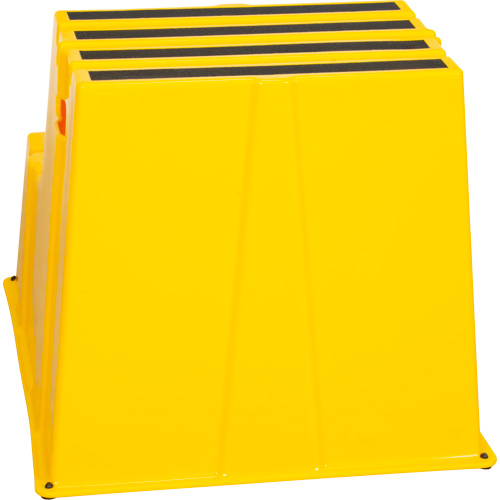 Industrial Step Stool, 2 Steps, 26" x 22-7/16" x 19-11/16" High Les Distributions ICE