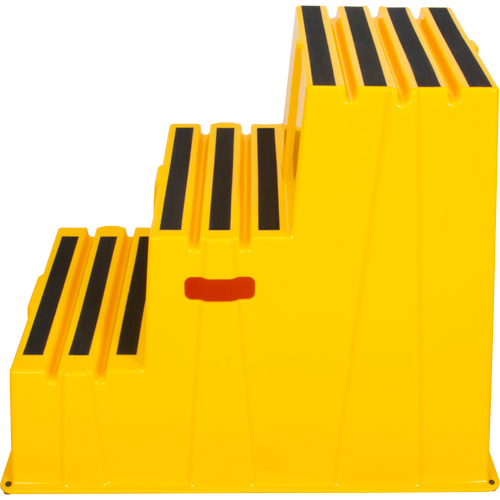 Escabeau industriel, 3 marches, 34-13/16" x 22-7/16" x Hauteur 28-1/2" Les Distributions ICE