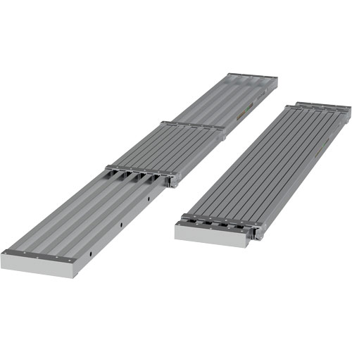 Telescoping Work Plank, 108" W x 12" D, 250 lbs. Capacity, Knocked Down Les Distributions ICE