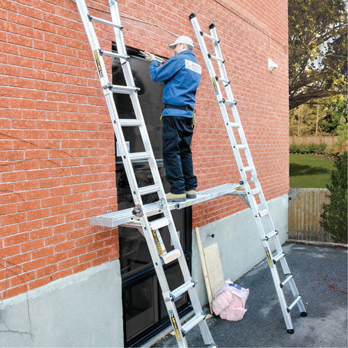Telescoping Work Plank, 108" W x 12" D, 250 lbs. Capacity, Knocked Down Les Distributions ICE
