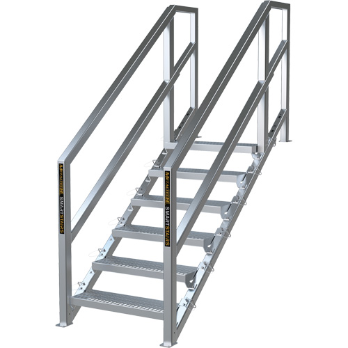 SmartStairs 6-10 Steps Modular Construction Stair System, 75" H Les Distributions ICE