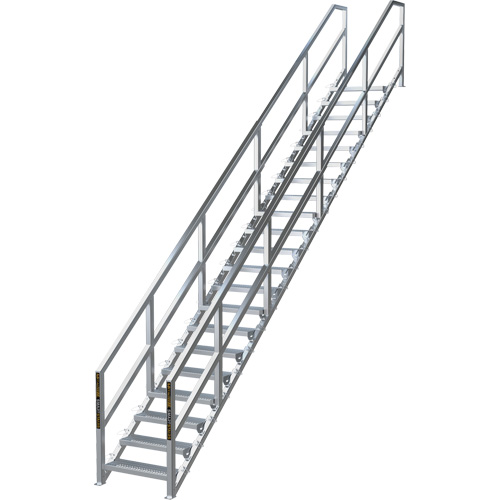 SmartStairs 17-21 Steps Modular Construction Stair System, 157-1/2" H Les Distributions ICE