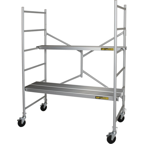 Portable Alu Series Scaffold, Aluminum Frame, 29" D x 72" H Les Distributions ICE