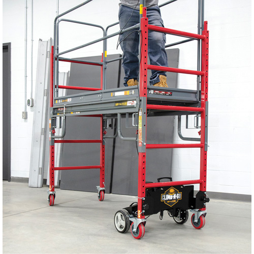 Complete Motorized Buildman 6' Baker Scaffold Kit, 31" D x 118-3/4" H Les Distributions ICE