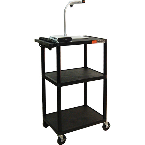 Electric Utility Cart, 3 Tiers, 24" x 42" x 18", 300 lbs. Capacity Les Distributions ICE