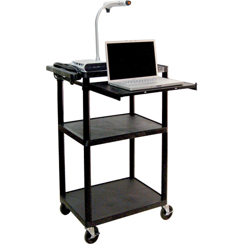 Electric Utility Cart, 3 Tiers, 24" x 42" x 18", 300 lbs. Capacity Les Distributions ICE