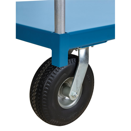  Chariot &agrave; plateforme pour l'ext&eacute;rieur, 96" lo x 48" la x Capacit&eacute; 1200 lb, Roues en Anticrevaison Les Distributions ICE