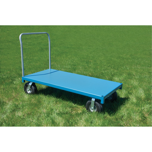  Chariot &agrave; plateforme pour l'ext&eacute;rieur, 96" lo x 48" la x Capacit&eacute; 1200 lb, Roues en Anticrevaison Les Distributions ICE