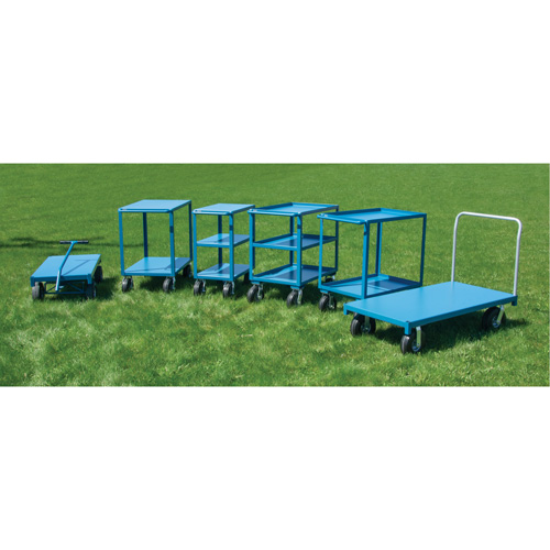  Chariot &agrave; plateforme pour l'ext&eacute;rieur, 96" lo x 48" la x Capacit&eacute; 1200 lb, Roues en Anticrevaison Les Distributions ICE