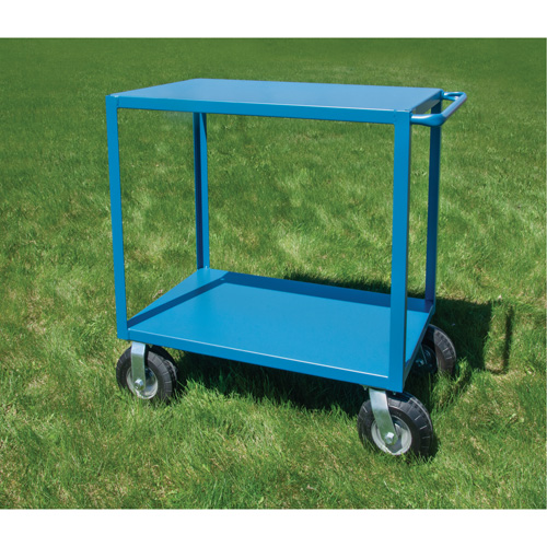  Chariot &agrave; tablettes pour l'ext&eacute;rieur, 2 Tiers, 18" la x 39" h x 33" p, Capacit&eacute; 1200 lb Les Distributions ICE